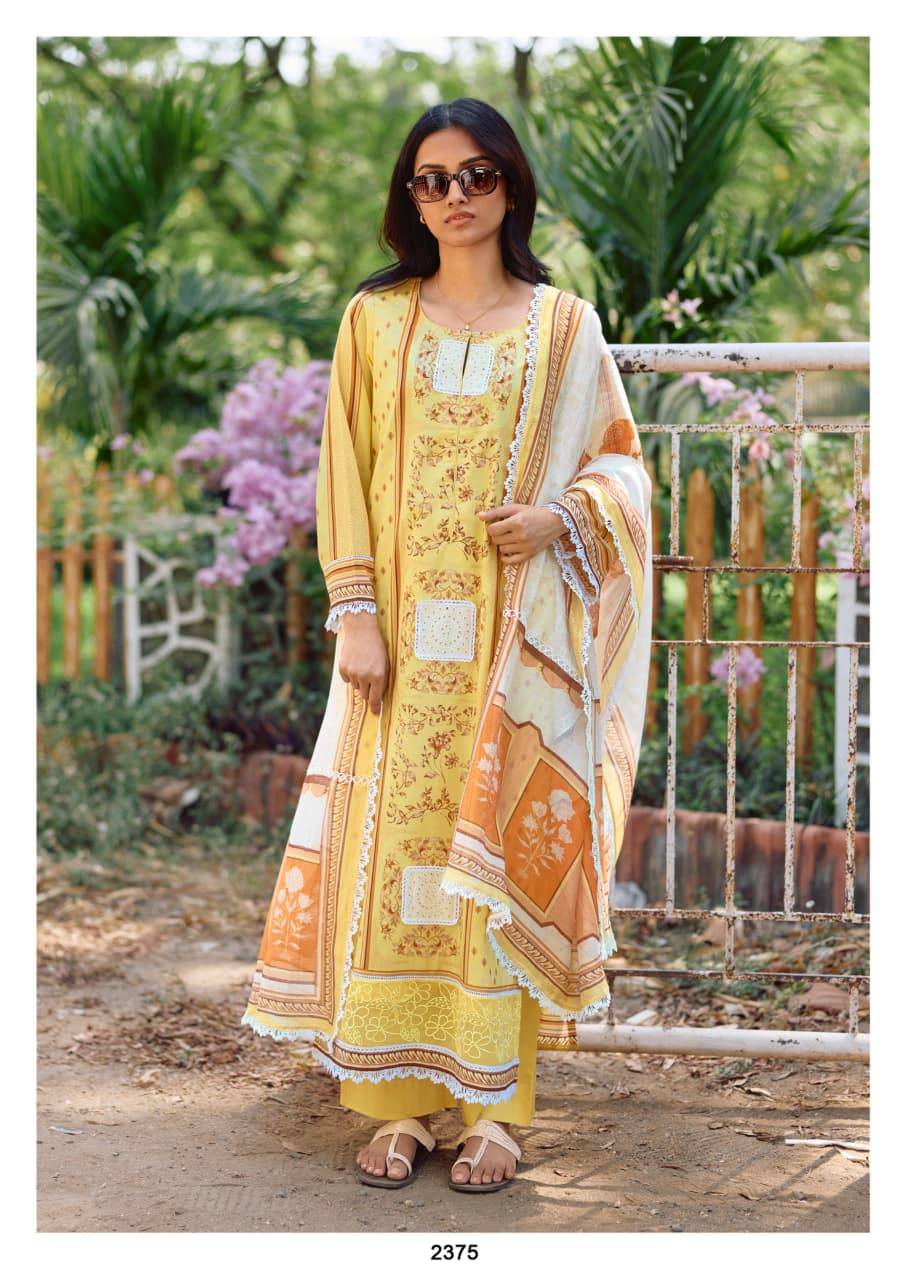Bahar vol-83 by Kimora fashion 2375 to 2378 series Indian Traditional Wear Pure cotton dresses At Wholesale Price